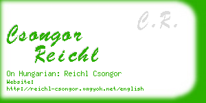 csongor reichl business card